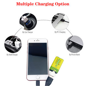 Batterie au lithium polymère rechargeable USB 9V 1200mAh avec port de charge et de décharge USB, usine de batteries - Product Image 5