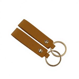 Zinc Alloy Keyring Customizable <b>Leather</b> <b>Keychain</b> Full Color Logo Printing Metal Durable PU <b>Leather</b> <b>Keychain</b> - Product Image 2