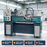 Tour à métaux miniature haute précision CZ1340G/1, moteur 1,5 kW, pour atelier domestique et petite usine