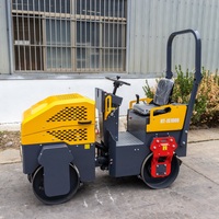 Vente chaude CE EPA Compacteur vibratoire à double tambour 1000 kg pour asphalte et béton, système entièrement hydraulique, pompe moteur