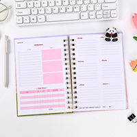Hochwertige benutzer definierte A5 Hardcover Spiral Undatierter Planer Daily Habit Tracker Ziel Agenda Wöchentlicher Fokus Tages planer Notizbuch