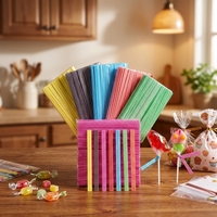 Attaches torsadées en plastique multicolores Fanxing, très vendues, avec sac cadeau, pour la fixation et la décoration de sacs à pain