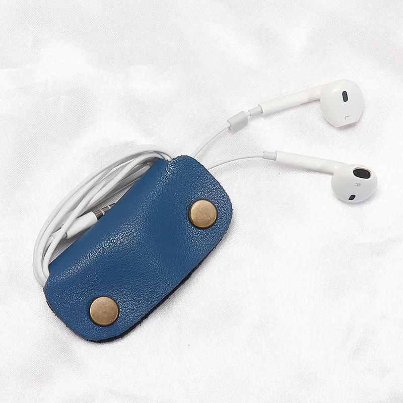 منظم لسماعات الأذن قابل لإعادة الاستخدام, منظم لسماعات الأذن مصنوع من الجلد الطبيعي بسعر الجملة