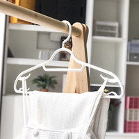 Organisateur de vêtements multifonctionnel blanc en PP, gain de place, écologique, flexible, à un seul niveau, pour penderie, moulé par injection