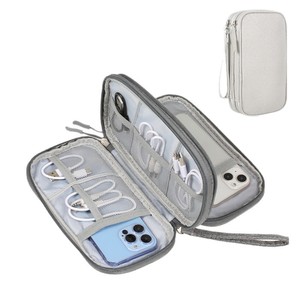 Beilian Digital Storage Bag Gray Waterproof Shockproof Travel Organizer for Cables Power Bank Earphones - Product Image 5