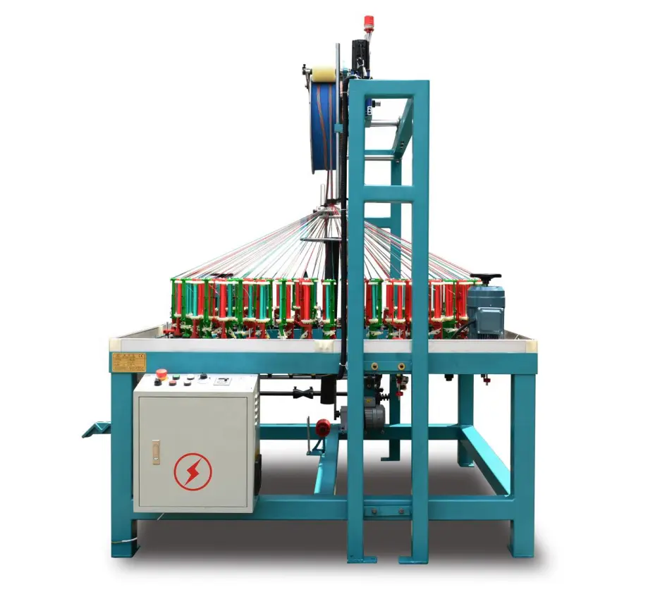 हेनघुई ब्रेडिंग मशीन 96 स्पिंडल स्लीविंग ब्रेडिंग मशीन पीईटी औद्योगिक विनिर्माण मशीन