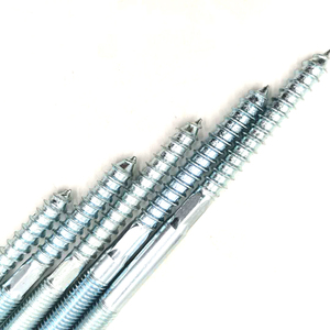 2-<span class=keywords><strong>Count</strong></span> 1/4-In X 2-1/2-Trong Kẽm-Mạ Cuối Đôi Gỗ Threaded Sáu thùy Torx Cộng Với Dowel Vít Móc Áo <span class=keywords><strong>Bolt</strong></span> - Product Image 6