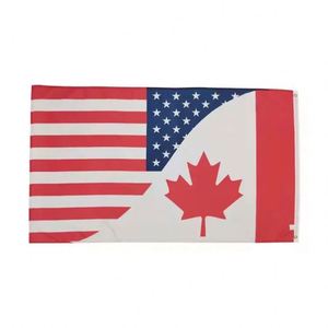 Wholesale High Quality Polyester Custom National American Canada Friendship Country <b>Flag</b> With Your Design - Product Image 2