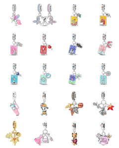 Atractivos Abalorios de Zirconia con Diseño de Búho y Audífonos para la Temporada de Graduación, <span class=keywords><strong>Accesorios</strong></span> de Joyería DIY para Pulseras, Chapados en Plata con Forma de Corazón - Product Image 1