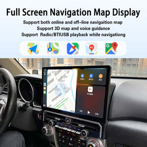 Pantalla estéreo de 15.6 pulgadas para Toyota 4Runner 2010-2022, unidad principal de navegación GPS, cámara OEM, reproductor multimedia, amplificador RCA - Product Image 5
