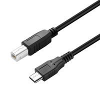 Câble d'imprimante Bochara Type C 2.0 vers USB 2.0 Type B blindé pour imprimante Scanner Piano