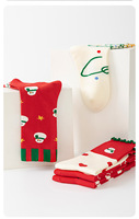 Chaussettes de Noël Bioserica Era, chaussettes mi-mollet pour femmes, automne et hiver, chaussettes longues mignonnes de dessin animé pour couples, hiver