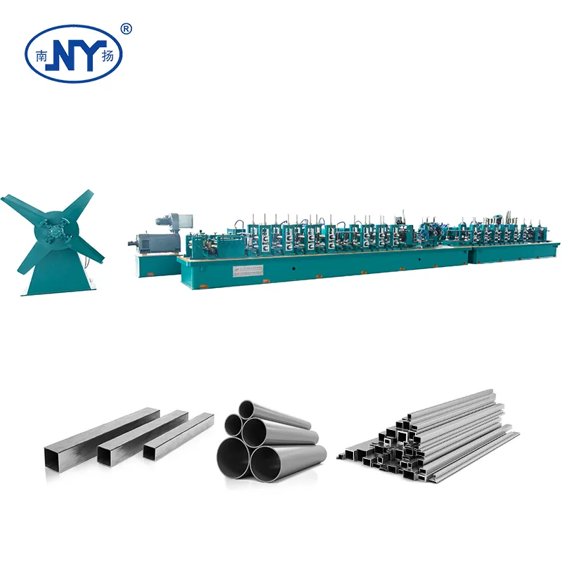 Nanyang precio de fábrica cuadrado redondo tubo de acero que hace la máquina de soldadura ERW tubo molino