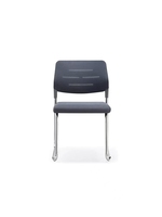 Chaise de bureau moderne en maille avec siège en tissu à dossier en plastique design empilable pour la formation, la conférence et l'église.