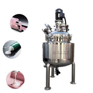 Tanque de Mezcla Industrial de Acero Inoxidable Sanitario, Antioxidante y Fácil de Limpiar, para <span class=keywords><strong>la</strong></span> Producción de <span class=keywords><strong>Crema</strong></span> Cosmética, Champú y Líquidos - Product Image 3
