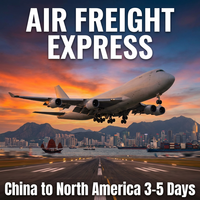 Expédition express par fret aérien de la Chine vers les États-Unis et l'Europe, service de dédouanement DDP porte-à-porte, partenaire logistique de fret aérien