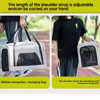 Carrito de Paseo Manual para Mascotas Pequeñas, Ligero y Portátil, para Perros y Gatos, para Paseos Diarios al Aire Libre, Viajes Cortos