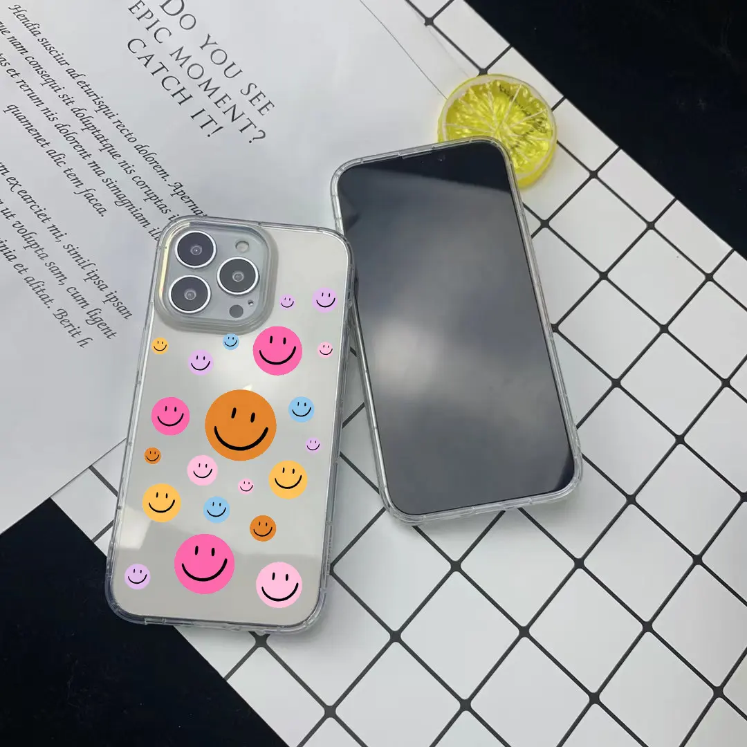 Casing ponsel desain kustom sarung lunak UV bening penutup telepon genggam transparan Tpu sel untuk iphone 14 pro max untuk iphone 13