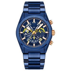 Montres étanches pour hommes <span class=keywords><strong>Montre</strong></span> à quartz en acier inoxydable <span class=keywords><strong>Montre</strong></span>-<span class=keywords><strong>bracelet</strong></span> classique résistante à l'eau pour <span class=keywords><strong>homme</strong></span> - Product Image 4