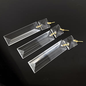 긴 삼각형 모양의 프리즘 드롭 광택 기술과 고급 크리스탈 샹들리에 - Product Image 6