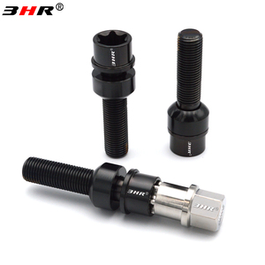 3HR Gr.5 Titanium Boulons de roue <span class=keywords><strong>antivol</strong></span> haute résistance Tête Torx Noir M14 * 1.5*45mm Clé de condition neuve incluse <span class=keywords><strong>pour</strong></span> Porsche - Product Image 1