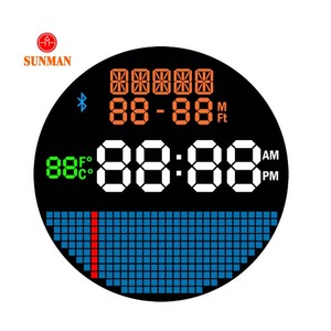 Personnalisé ronde numérique horloge lcd module de montre - Product Image 1