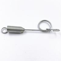 Serrure à ressort multifonctionnelle pour porte de cage à animaux avec anneau, loquet à ressort extensible avec crochet pour porte de cage à animaux, serrure à ressort en spirale