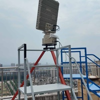360 °   Radar de surveillance aérienne anti-drone à basse altitude, bande X, sécurité périmétrique, détecteur de drones