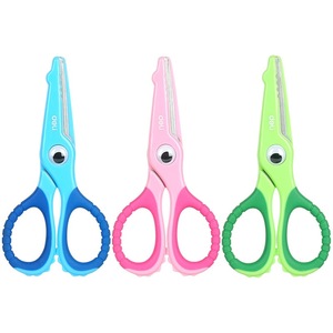 Tijeras para niños Deli de 3 pulgadas, punta redonda de acero inoxidable, seguras para manualidades, uso estudiantil - Product Image 2