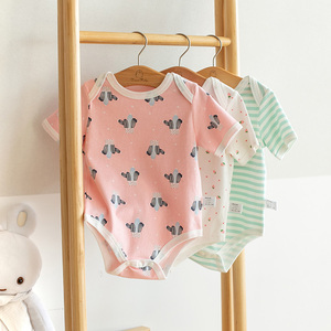 Recién Nacido bebé niña ropa de verano de algodón orgánico ropa de bebé mameluco - Product Image 1