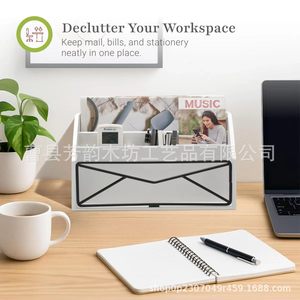 Office Organizer Desktop <b>Storage</b> Box Rectangle Multifunctional <b>File</b> Mail Stationery Holder for Desk Neatening - Product Image 1