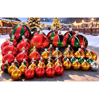Boule de Noël Miroir Gonflable de 60 cm à 3 m, Sphère Réfléchissante Géante pour Centre Commercial, Magasin, Événement, Scène, Affichage, Vente en Gros