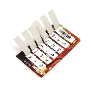 Tickets de loterie de bingo à tirage personnalisé avec plusieurs fenêtres et languettes à déchirer, à fort gain - Product Image 5