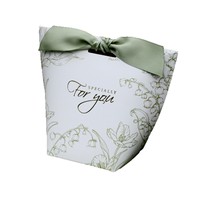 Boîte cadeau coréenne triangulaire en carton pour mariage, bonbons, matériaux recyclés, gaufrage, vert, bleu, rouge, Missugar Jiaxiang