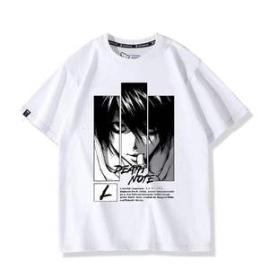 เสื้อยืดแขนสั้นสไตล์เดียวกันสำหรับทุกเพศ ลายอนิเมะไลท์ ยาคามิ สินค้าคอสเพลย์ญี่ปุ่นแบบสองมิติ ลายอิทาชา - Product Image 3