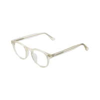 Lunettes optiques de luxe anti-lumière bleue rondes personnalisées Montures de lunettes en acétate
