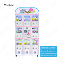 Торговый автомат Gacha с монетоприемником для металлических мини-игрушек, настраиваемый, для японских аниме-игрушек, на 8 игроков, 150-200 штук