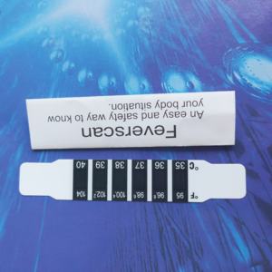 Cổ Phiếu Hoặc OEM Dễ Dàng Sử Dụng Trán Sốt Tinh Thể Lỏng Nhiệt Kế Dải Hộ Gia Đình Trẻ Em Quy Mô Nhiệt Kế - Product Image 2