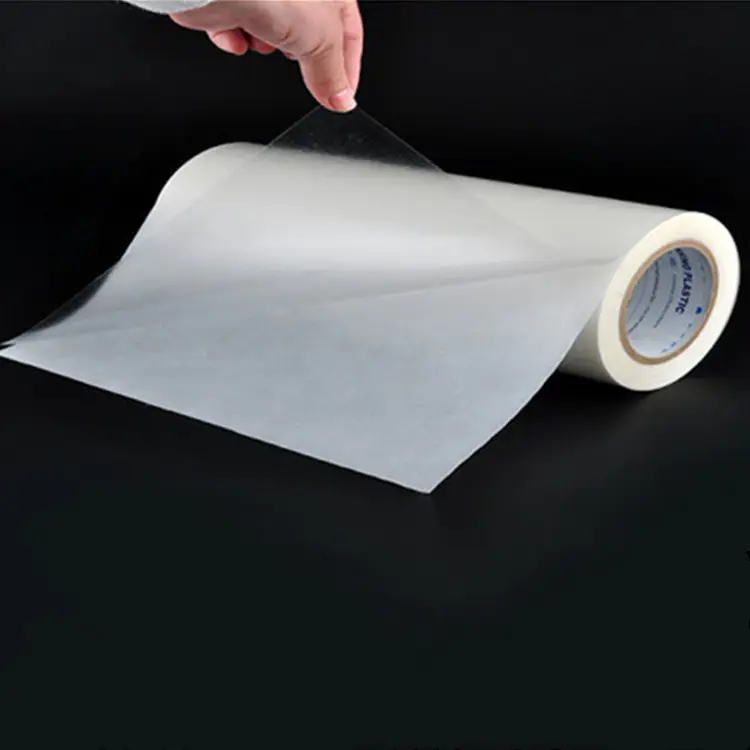 Película adhesiva termofusible de TPU de doble cara, suministro de fábrica para tela textil