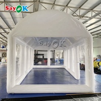 Tente de piscine ronde transparente gonflable blanche de Chine, tente de dôme gonflable en PVC de haute qualité, imperméable pour piscines