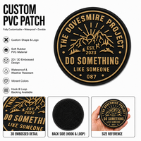 Écusson personnalisé en PVC souple 3D en forme de crâne, avec fermeture auto-agrippante, pour vêtements – Nouvelle collection en promotion