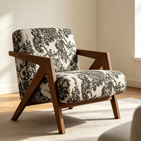 Chaise de loisirs moderne en bois massif faite à la main, pour appartement, école, salon, chambre, hôtel - Design ergonomique durable et respectueux de l'environnement