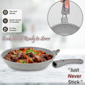 High Quality Modern Metal Ceramic Coated Pot <b>Pan</b> Silicone Glass Lids Soft Touch Handle Non-Stick Die <b>Cast</b> Aluminum Cookware Set - Product Image 5