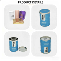 Boîtes en fer rondes multifonctionnelles de qualité alimentaire personnalisées