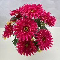 Buket Gerbera Daisy Buatan dari Sutra Imitasi, Bunga Daisy Afrika untuk Dekorasi Vas Rumah dan Pernikahan