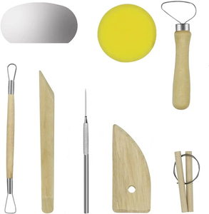 Kit d'outils en céramique et <span class=keywords><strong>poterie</strong></span> pour la création artistique, 8 pièces - Product Image 2