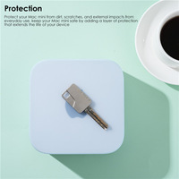 2025 housse de protection en Silicone anti-rayures et anti-poussière pour Apple Mac Mini M4 bouclier hôte d'ordinateur à Code roulant étanche