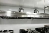 Hotte de cuisine professionnelle en acier inoxydable de 1,5 m, 2 m, 3 m |   Capot d'extraction haute performance pour système de hotte de restaurant