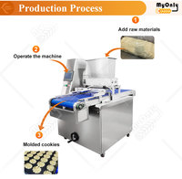 Automatische Mini Koekjeskoekje Depositor Machine Industriële Roterende Koekjeskoekjes Maken Machine Voor Leverancier