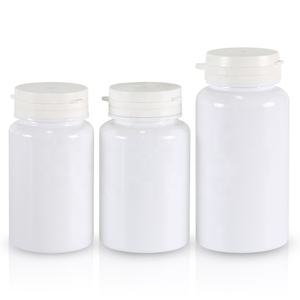 Botella de plástico vacía blanca de 100ml, 120ml, 150ml, con tapa abatible, botellas para tabletas, envases para pastillas - Product Image 6